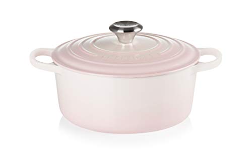 Le Creuset Cocotte Gjutjärn Rund Gryta 24 cm - Skal Rosa