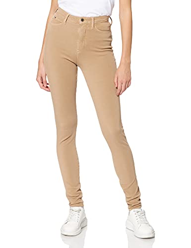 Tommy Hilfiger Dam skulptur U Skinny Hw byxa, BEIgE, 34W x 32L