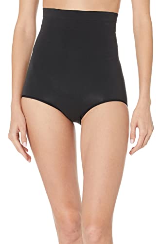 Spanx Shapewear för kvinnor, Power trosor med magkontroll och hög midja (Normal och Plus Size), Very Black, M