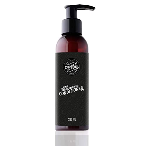 Charlemagne Hair Straightening Conditioner Men - Hair Conditioner for Men - utan silikon - Anti-Frizz och Anti-Hair Breakage - Conditioner Hair Developed by Barbers Made in Germany - 200 ml