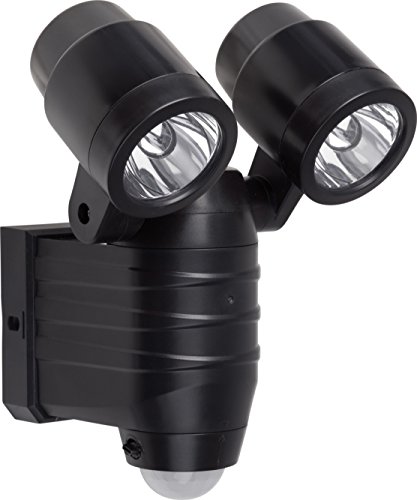 Meister LED utomhus spotlight batteridriven rörelsesensor 8 m räckvidd stänksäker utomhu med rörelsesensor väggstrålkastare, 7490120 8W