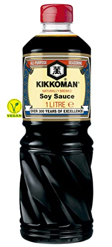 KIKKOMAN - Sojasås (pet), (1 x 1 LTR)