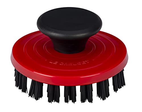 Le Creuset Rengöringsborste för grill- och stekpannor, plast, körsbärsröd, 9301020006000