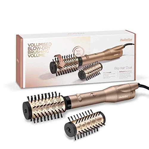 BaByliss Big Hair Dual roterande varmluftsborste för volym, form och glans
