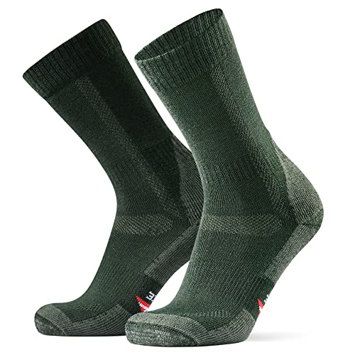 Merinoull vandringsstrumpor, 1 pack, för män, kvinnor & barn, sommar, vandring, utomhus anti-blåsor (Grön, 43-47)
